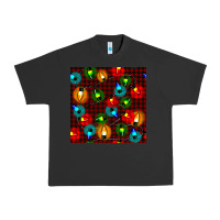 Pigment Black christmas lights seamless pattern Urban Heavy Tee - BundleAndBundleShop