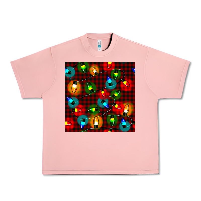 Christmas Lights Seamless Pattern Urban Heavy Tee by BundleAndBundleShop | Teevron