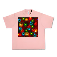 Salmon christmas lights seamless pattern Urban Heavy Tee - BundleAndBundleShop