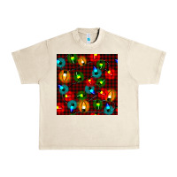 Sandshell christmas lights seamless pattern Urban Heavy Tee - BundleAndBundleShop