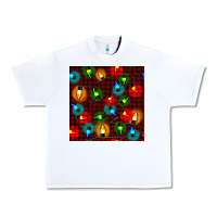 White christmas lights seamless pattern Urban Heavy Tee - BundleAndBundleShop