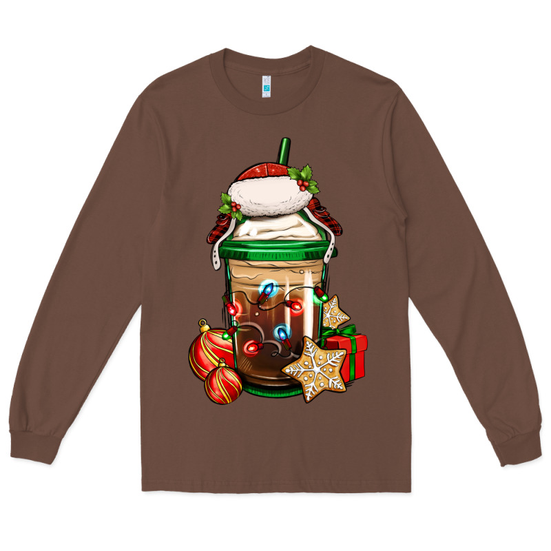 Christmas Vacation Trapper Hat Coffee Cup Long Sleeve Tee by Jasminsmagicworld | Teevron