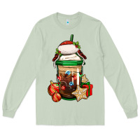 Matcha Christmas vacation trapper hat coffee cup Long Sleeve Tee - Jasminsmagicworld