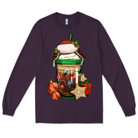 Plum Christmas vacation trapper hat coffee cup Long Sleeve Tee - Jasminsmagicworld
