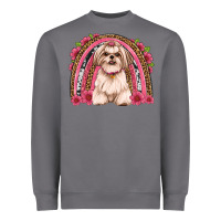 Storm shih tzu floral rainbow Heavyweight Sweatshirt - JahusDesignShop