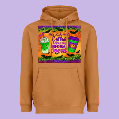 This Witch Needs Coffee Before Any Hocus Pocus Tumbler Heavyweight Hoodie Designed By Bundleandbundleshop