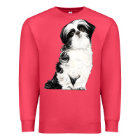 Cardinal shih tzu dog Premium Sweatshirt - LillyAllenDesigns