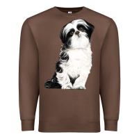 Chestnut shih tzu dog Premium Sweatshirt - LillyAllenDesigns