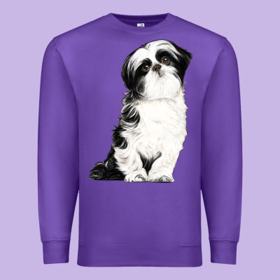 Shih Tzu Dog Premium Sweatshirt Designed By Lillyallendesigns