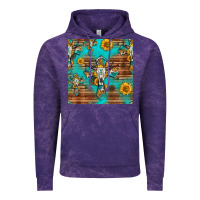 Cloud Purple bull skull cross seamless pattern Vintage Hoodie - HRA Design Shop