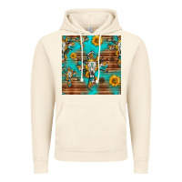 Vintage Artic bull skull cross seamless pattern Vintage Hoodie - HRA Design Shop