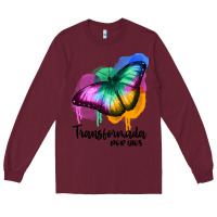 Burgundy transformada por dios Long Sleeve Tee - JahusDesignShop
