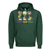 Sports Green drink drank drunk Zipper Hoodie - MaliasSmallBusiness