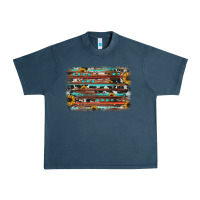 Midnight Navy sunflower gemstone background Urban Heavy Tee - JahusDesignShop