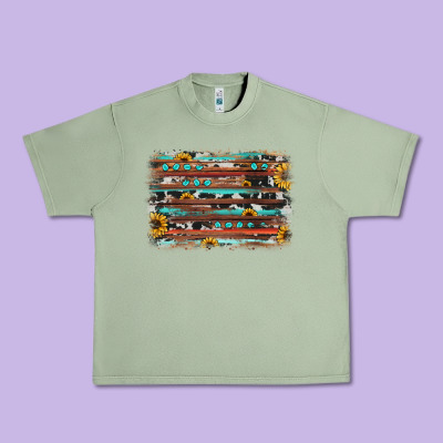 Sunflower Gemstone Background Urban Heavy Tee Designed By Jahusdesignshop