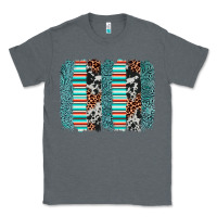 Charcoal Heather serape leopard cowhide  brushstroke Classic Tee - AdoDesignShop