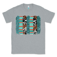 Heather Grey serape leopard cowhide  brushstroke Classic Tee - AdoDesignShop
