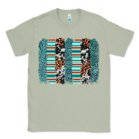 Matcha serape leopard cowhide  brushstroke Classic Tee - AdoDesignShop