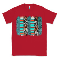 Red serape leopard cowhide  brushstroke Classic Tee - AdoDesignShop