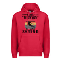Cardinal Never Underestimate An Old Man Who Loves Skiing Premium Hoodie - Bettercallsaul