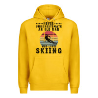 Lemon Never Underestimate An Old Man Who Loves Skiing Premium Hoodie - Bettercallsaul