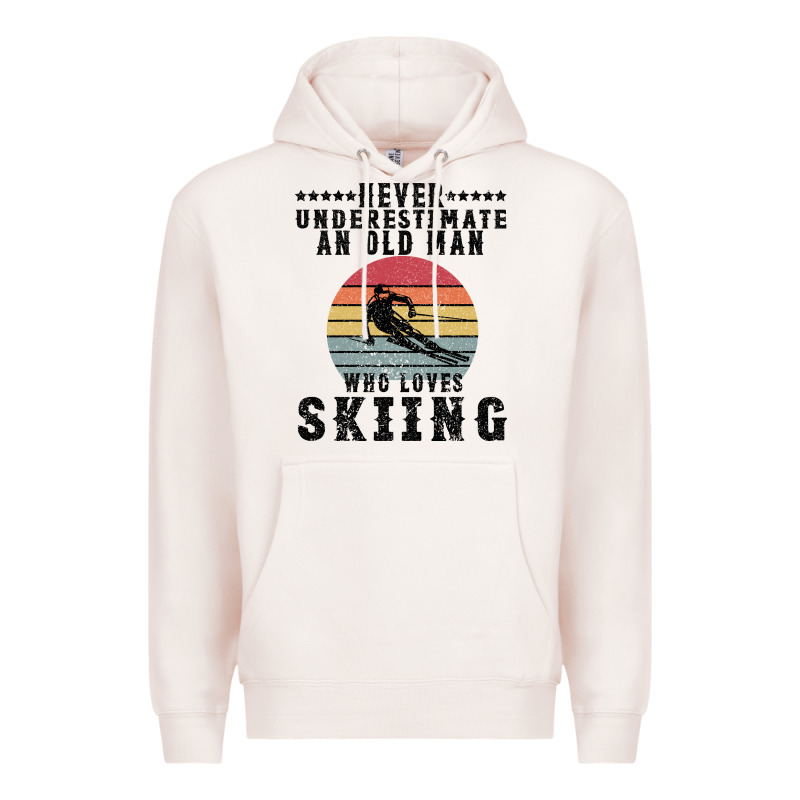 Never Underestimate An Old Man Who Loves Skiing Premium Hoodie by Bettercallsaul | Teevron