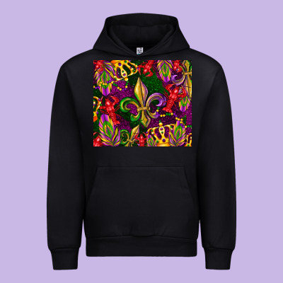 Mardi Gras Urban Hoodie Designed By Cowgirlartshop