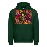 Forest Green mardi gras Urban Hoodie - CowGirlArtShop