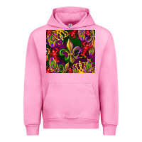 Fuchsia Pink mardi gras Urban Hoodie - CowGirlArtShop