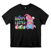 Black happy easter gnomes Heavy Core Tee - Zillion Design Studio