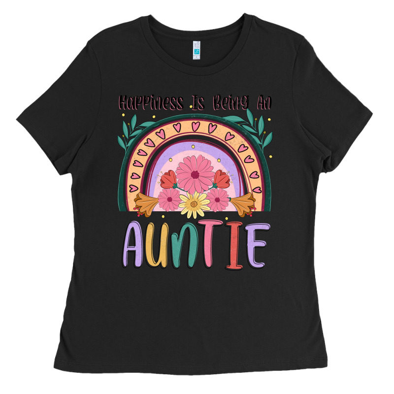 Happiness Is Being An Auntie Ladies Tee by JahusDesignShop | Teevron