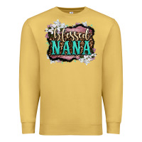 Antique Gold blessed nana Premium Sweatshirt - LillyAllenDesigns