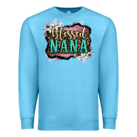 Ocean Blue blessed nana Premium Sweatshirt - LillyAllenDesigns