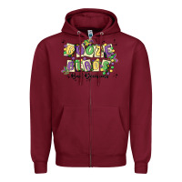 Burgundy booze beads Zipper Hoodie - MaliasSmallBusiness