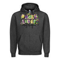 Charcoal Heather booze beads Zipper Hoodie - MaliasSmallBusiness