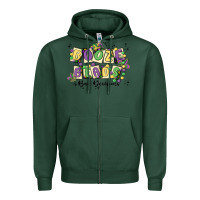 Sports Green booze beads Zipper Hoodie - MaliasSmallBusiness