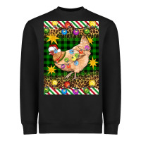 Black Christmas Chicken Heavyweight Sweatshirt - Artiststas