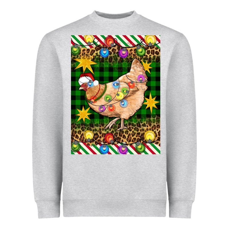 Christmas Chicken Heavyweight Sweatshirt by Artiststas | Teevron