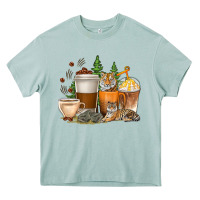 Arona coffee cups tiger with coffee beans Heavy Core Tee - texasbilliewilder