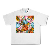 Lunar Rock breast cancer awareness with pumpkin and leopard seamless pattern Urban Heavy Tee - BundleAndBundleShop
