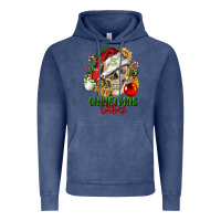 Vintage Denim Christmas Vibes Human Skull Vintage Hoodie - FaDigitalArtStudio