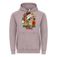 Vintage Zinc Christmas Vibes Human Skull Vintage Hoodie - FaDigitalArtStudio