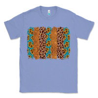 Colony Blue leopard gemstone brushstroke Classic Tee - AdoDesignShop