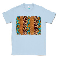Dusty Blue leopard gemstone brushstroke Classic Tee - AdoDesignShop