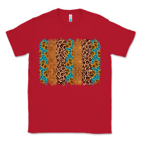 Red leopard gemstone brushstroke Classic Tee - AdoDesignShop