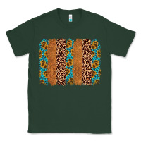 Sports Green leopard gemstone brushstroke Classic Tee - AdoDesignShop