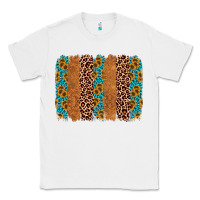 White leopard gemstone brushstroke Classic Tee - AdoDesignShop