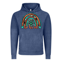 Vintage Denim be kind western turquoise rainbow Vintage Hoodie - JahusDesignShop