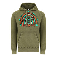 Vintage Olive be kind western turquoise rainbow Vintage Hoodie - JahusDesignShop