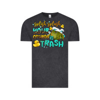 Vintage Black splish splash your opinion is trash Vintage Tee - AdoDesignShop